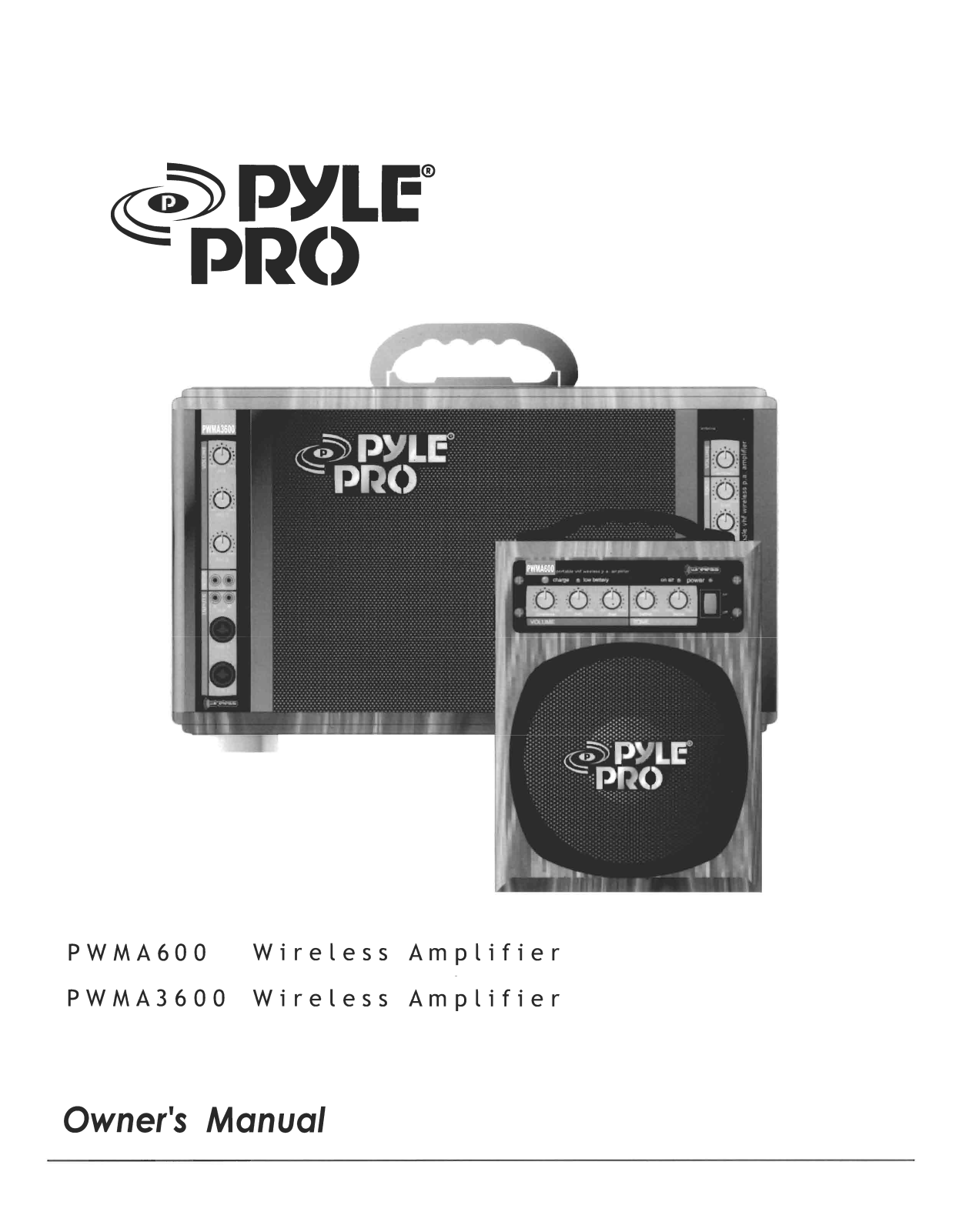 PYLE Audio PWMA600, PWMA3600 User Manual