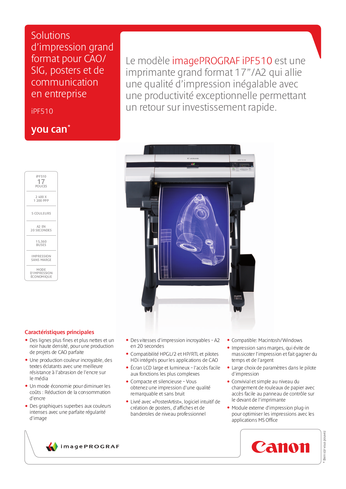 CANON IMAGEPROGRAF IPF510 User Manual