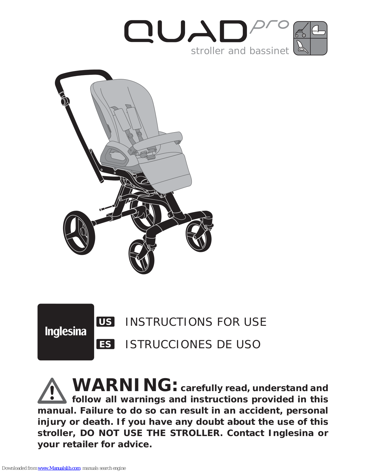 Inglesina Quad Pro Instructions For Use Manual