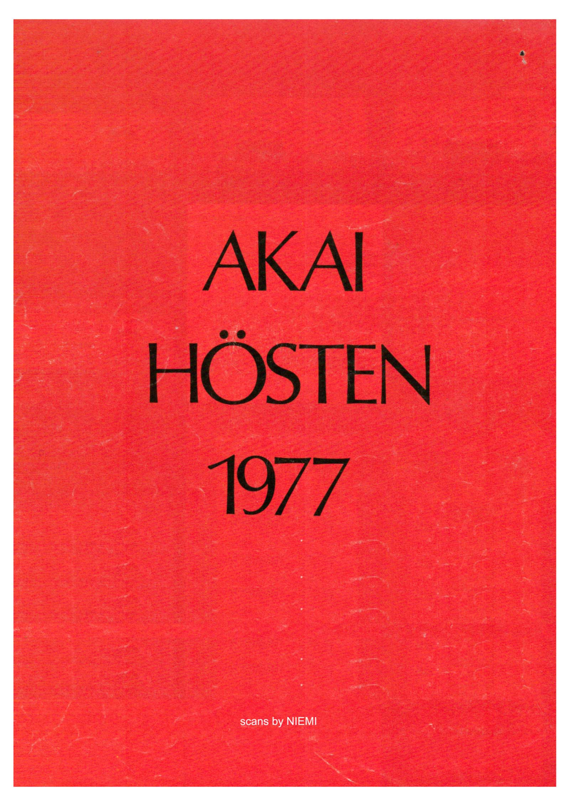 Akai 1977 Catalog