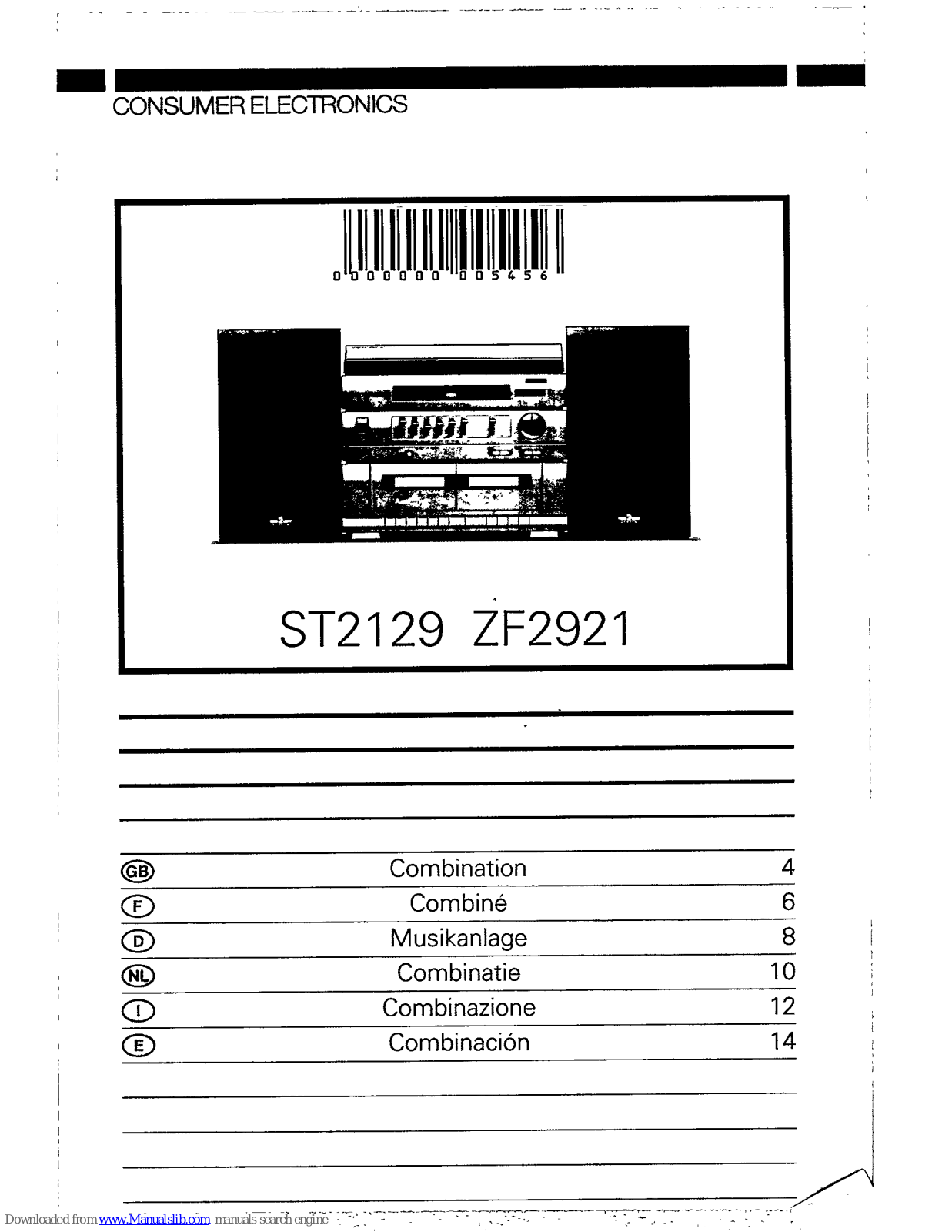 Philips ST2129/19, ZF2921/18, ZF2921 User Manual