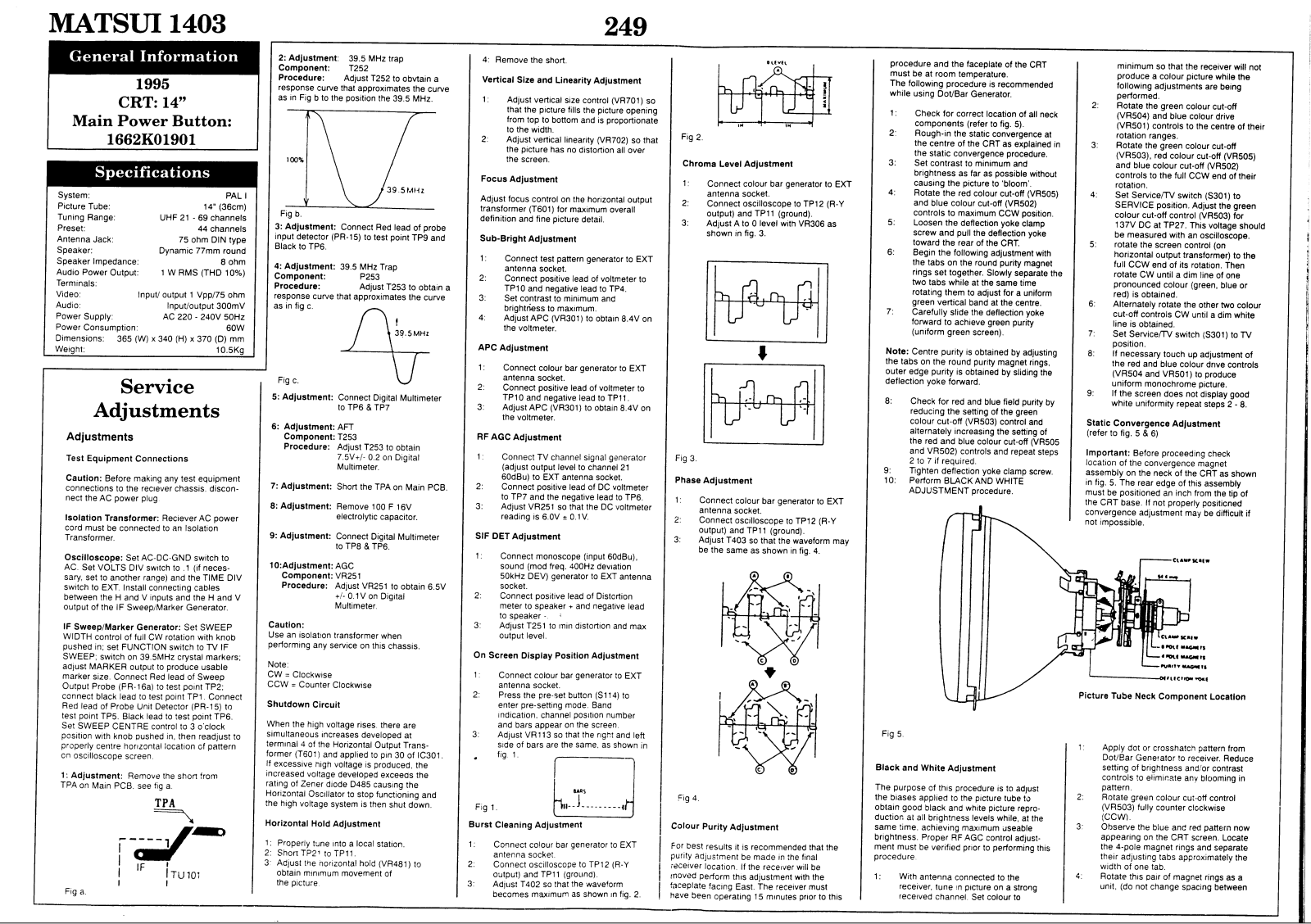 Matsui 1403 Schematic