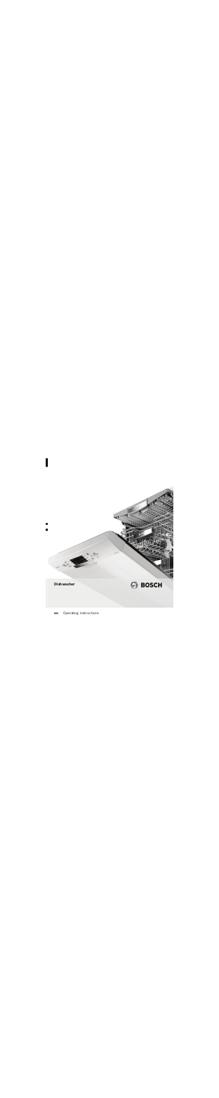 Bosch SMV50C00GB Instruction Manual