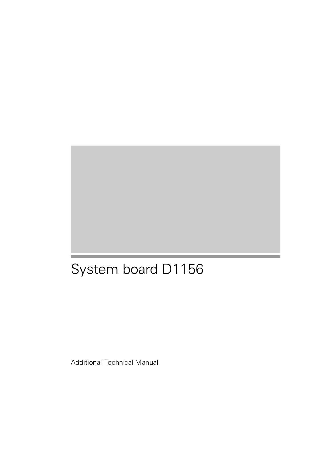 Fujitsu siemens D1156 Additional Technical Manual