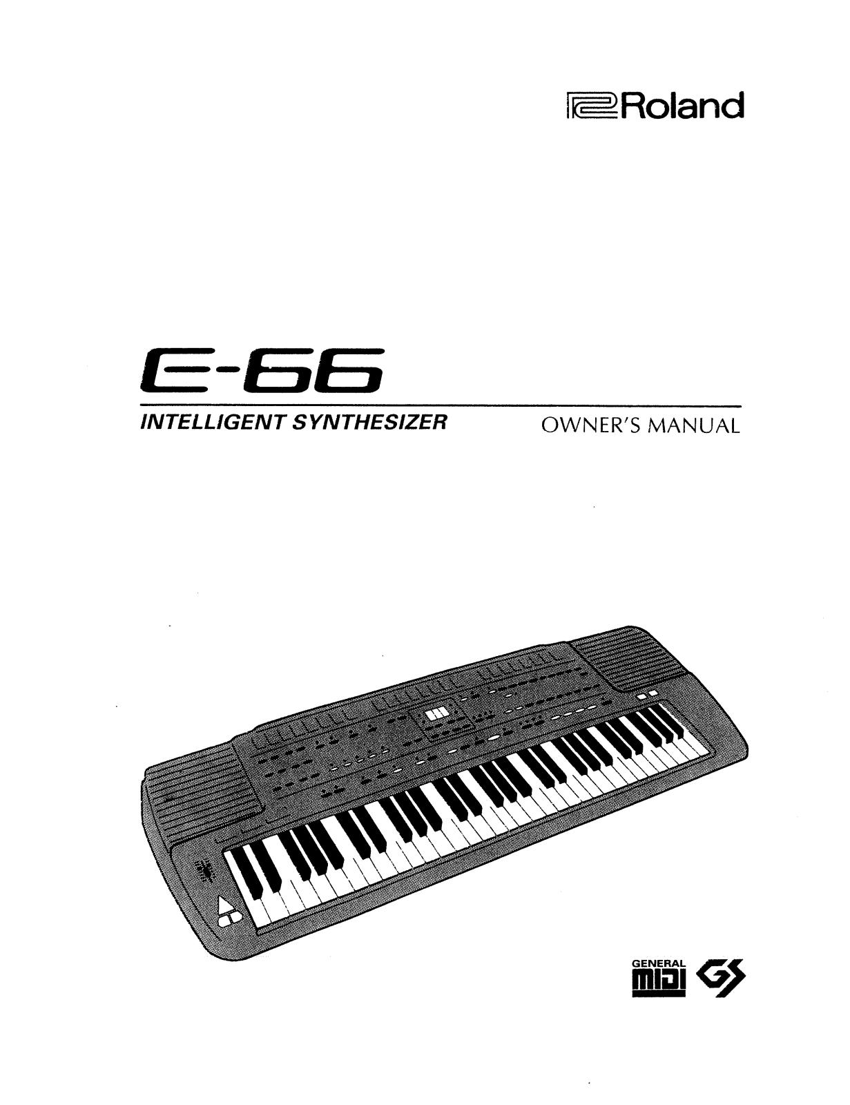 Roland Corporation E-66 Owner's Manual