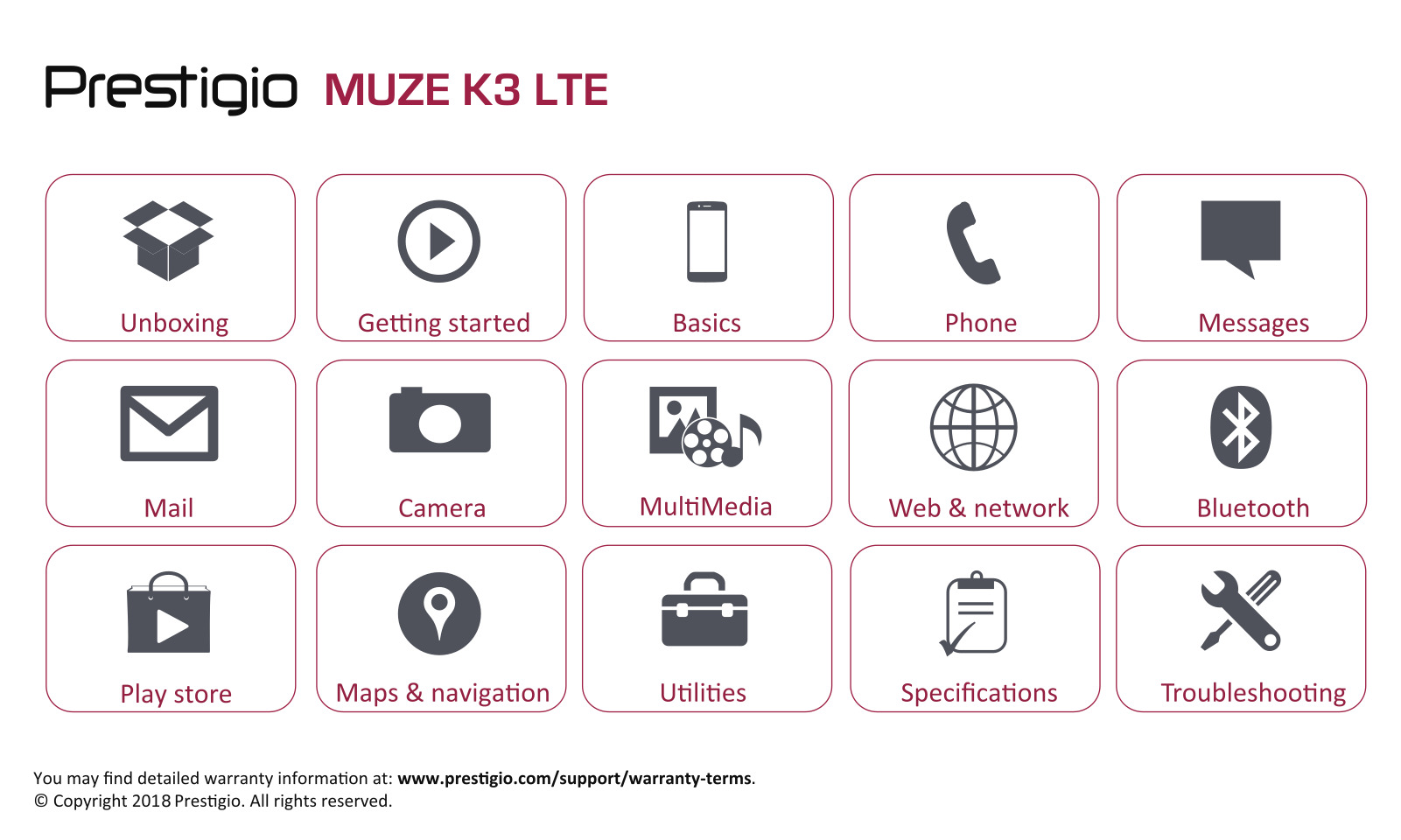 Prestigio Muze K3 LTE User guide - ManualMachine.com