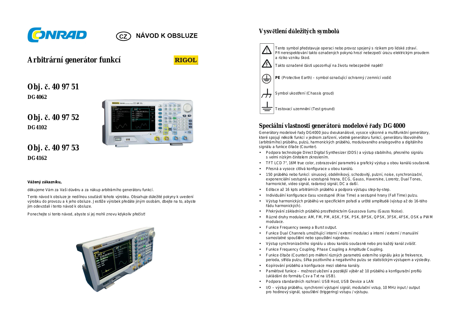 Rigol DG4062, DG4102, DG4162 User guide