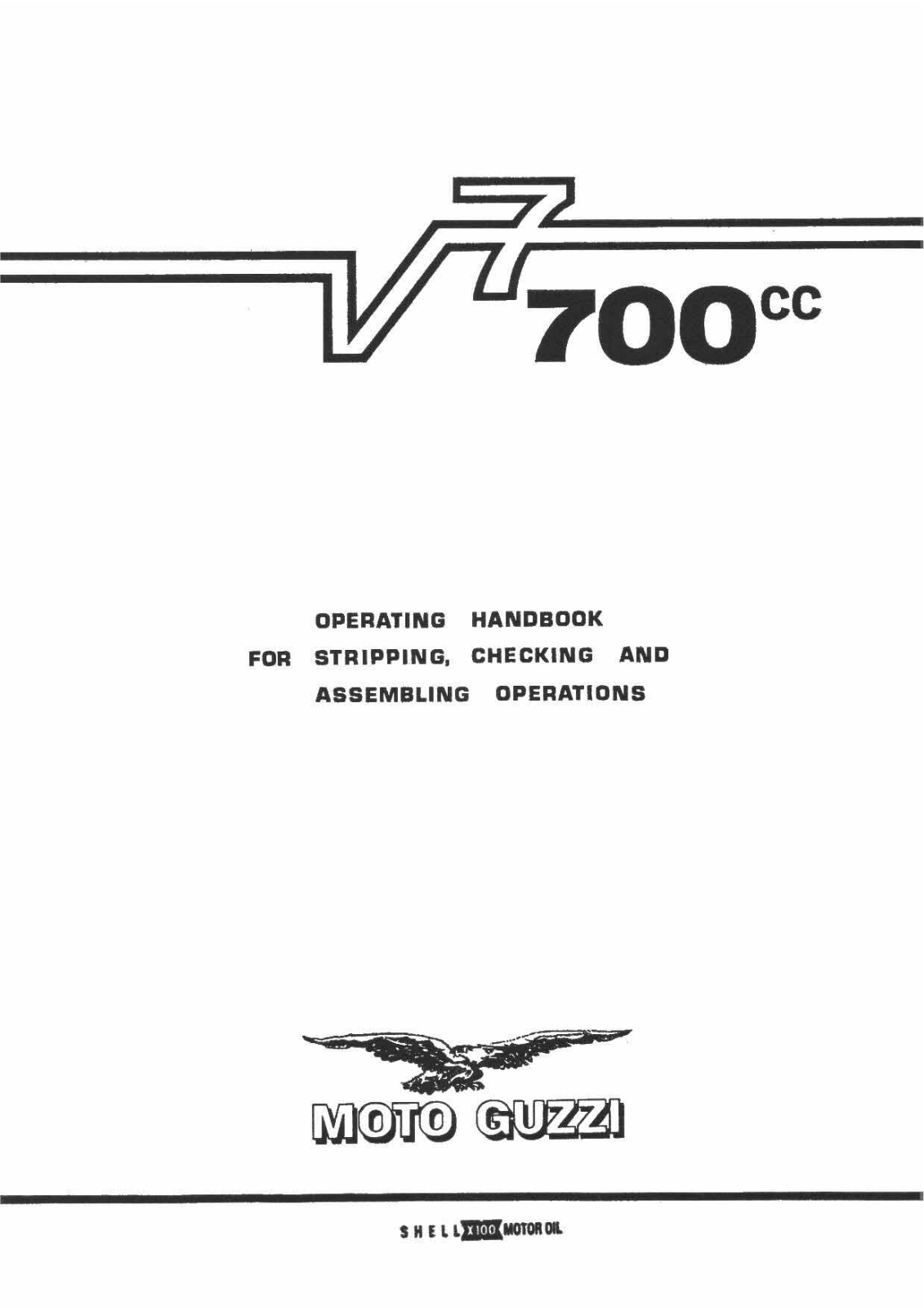 Moto Guzzi 700 cc User Manual