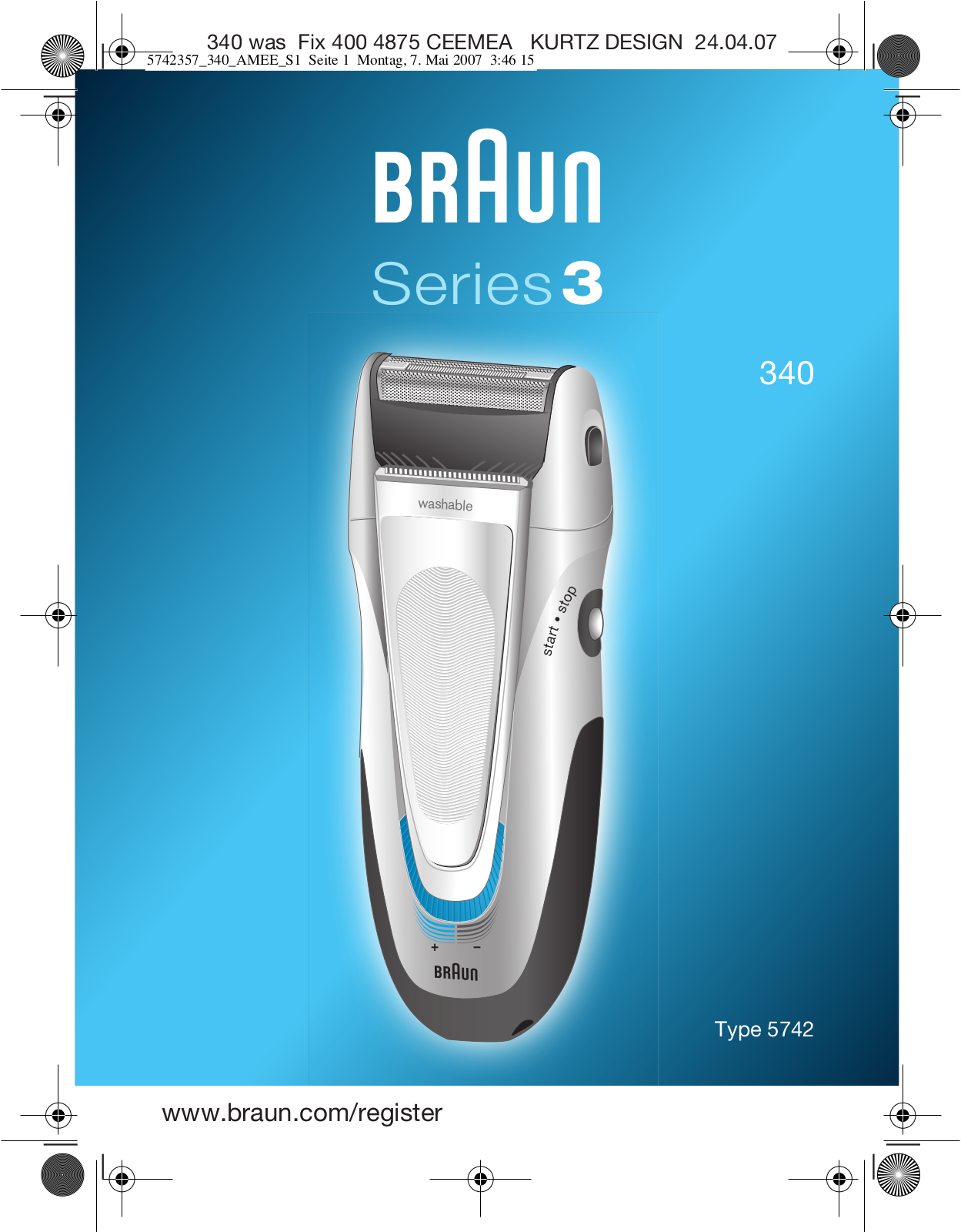 Braun 3340 User Manual