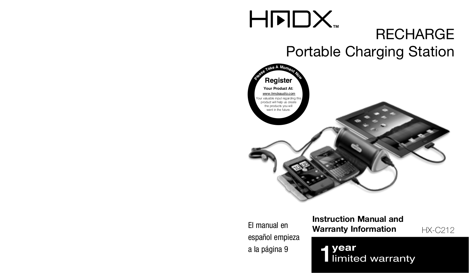 HMDX HX-C212 Instruction Manual