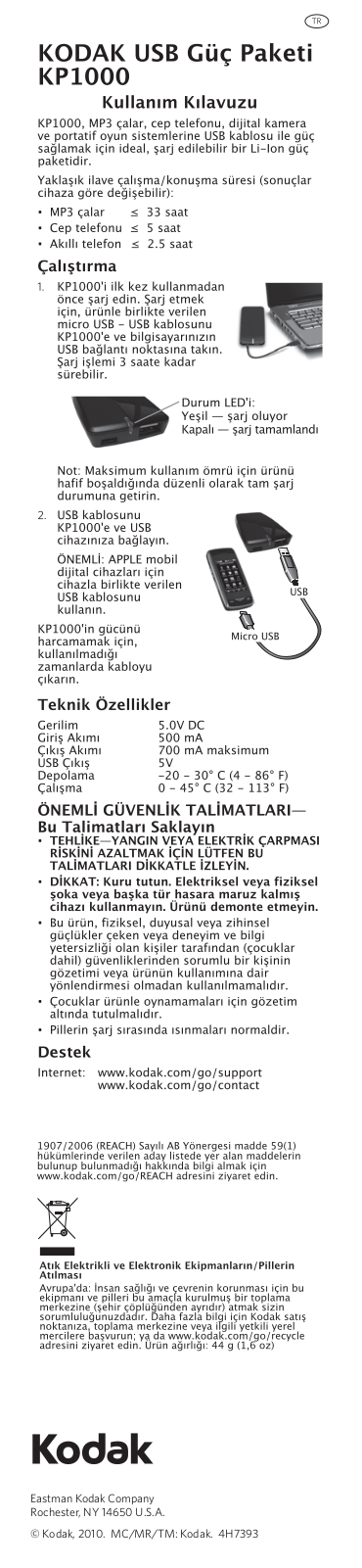 Kodak KP1000 User Manual