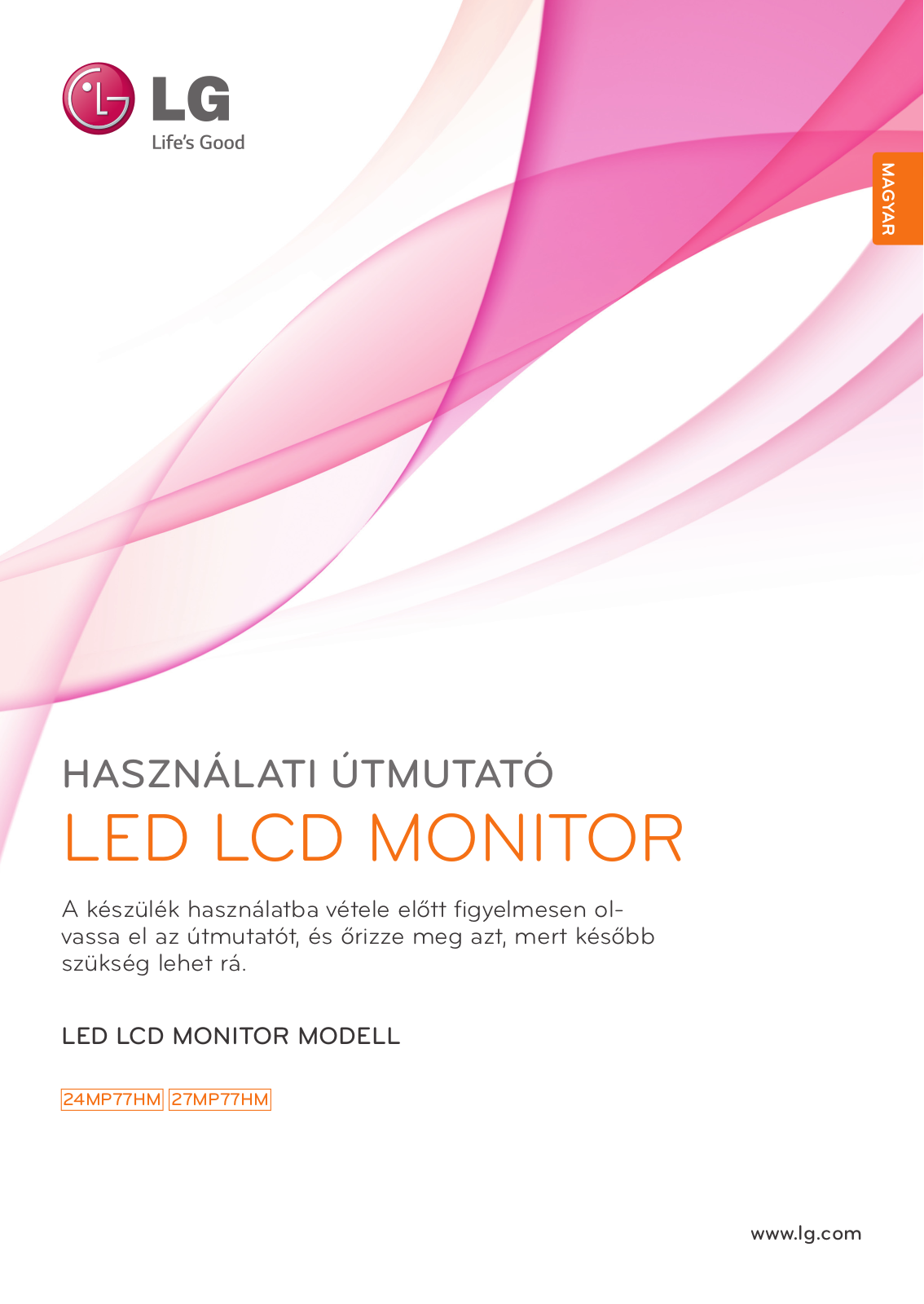 LG 24MP77HM-P User manual