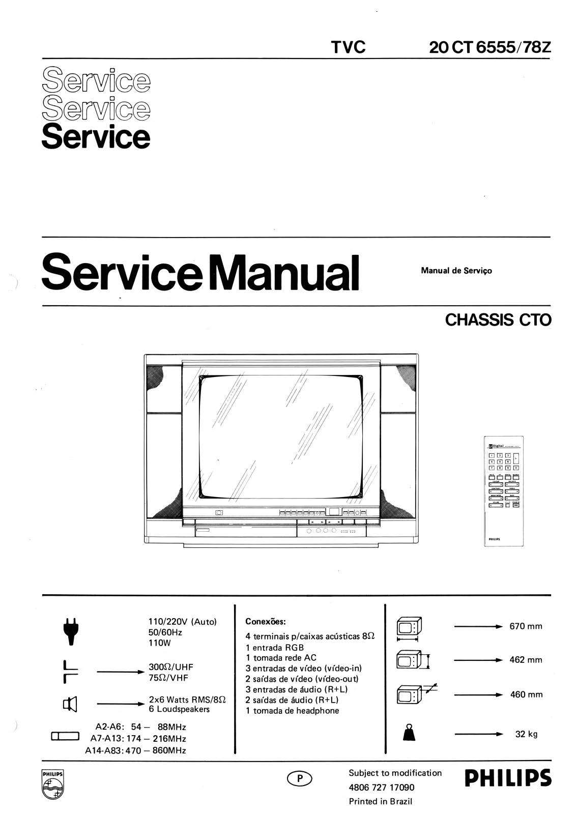 Philips 20CT6555-78Z User Manual