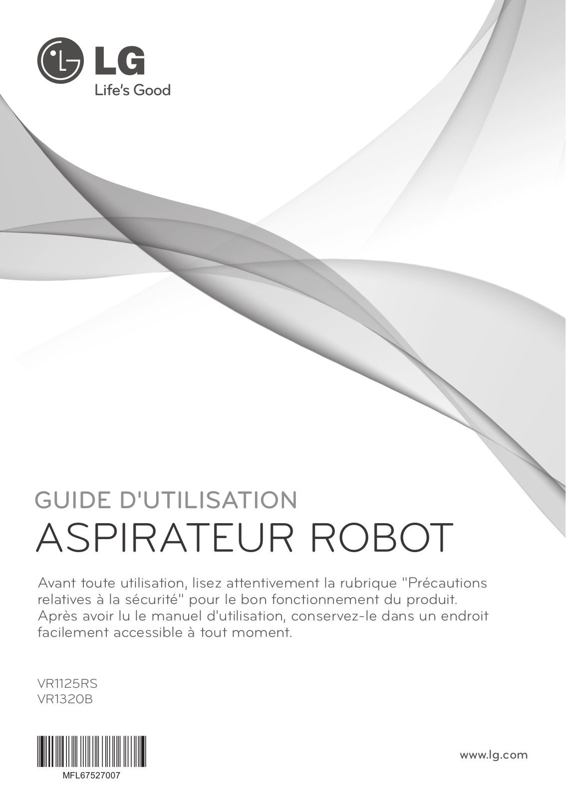 LG VR1125RS User manual