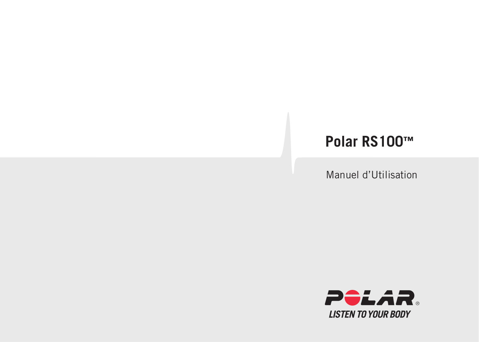 POLAR RS100 Instruction Manual