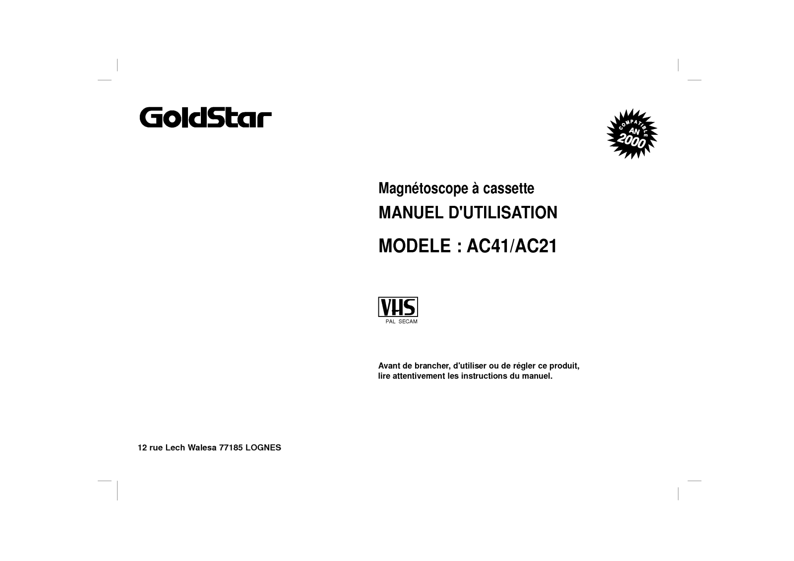 LG AC41, AC21 Manual
