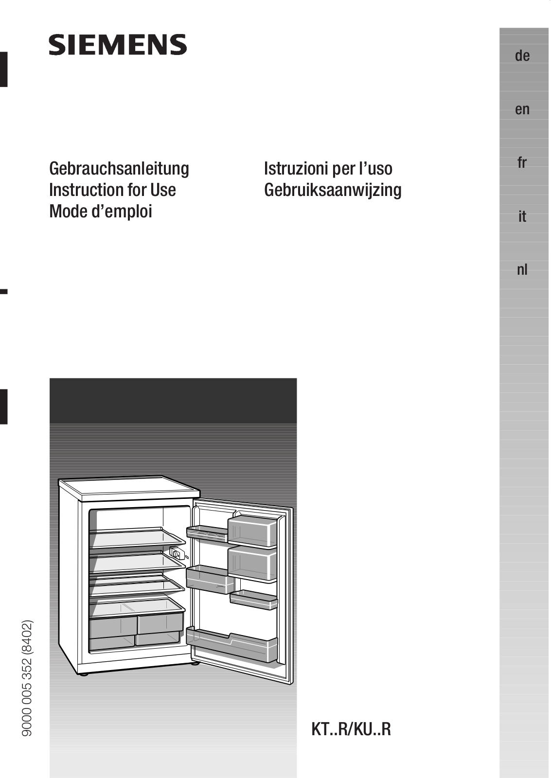 SIEMENS KT16R424 User Manual