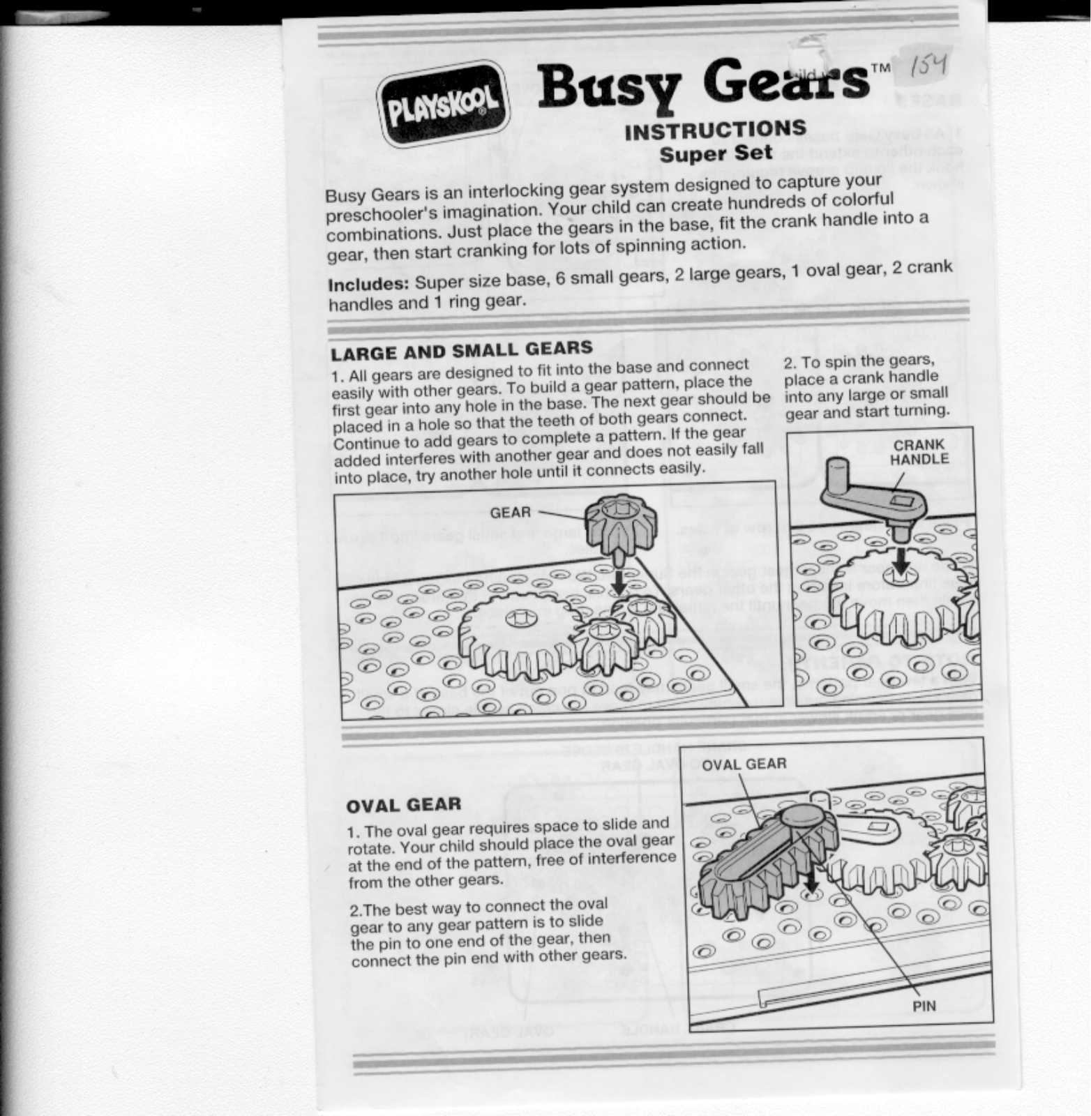 HASBRO Busy Gears-Super Set User Manual