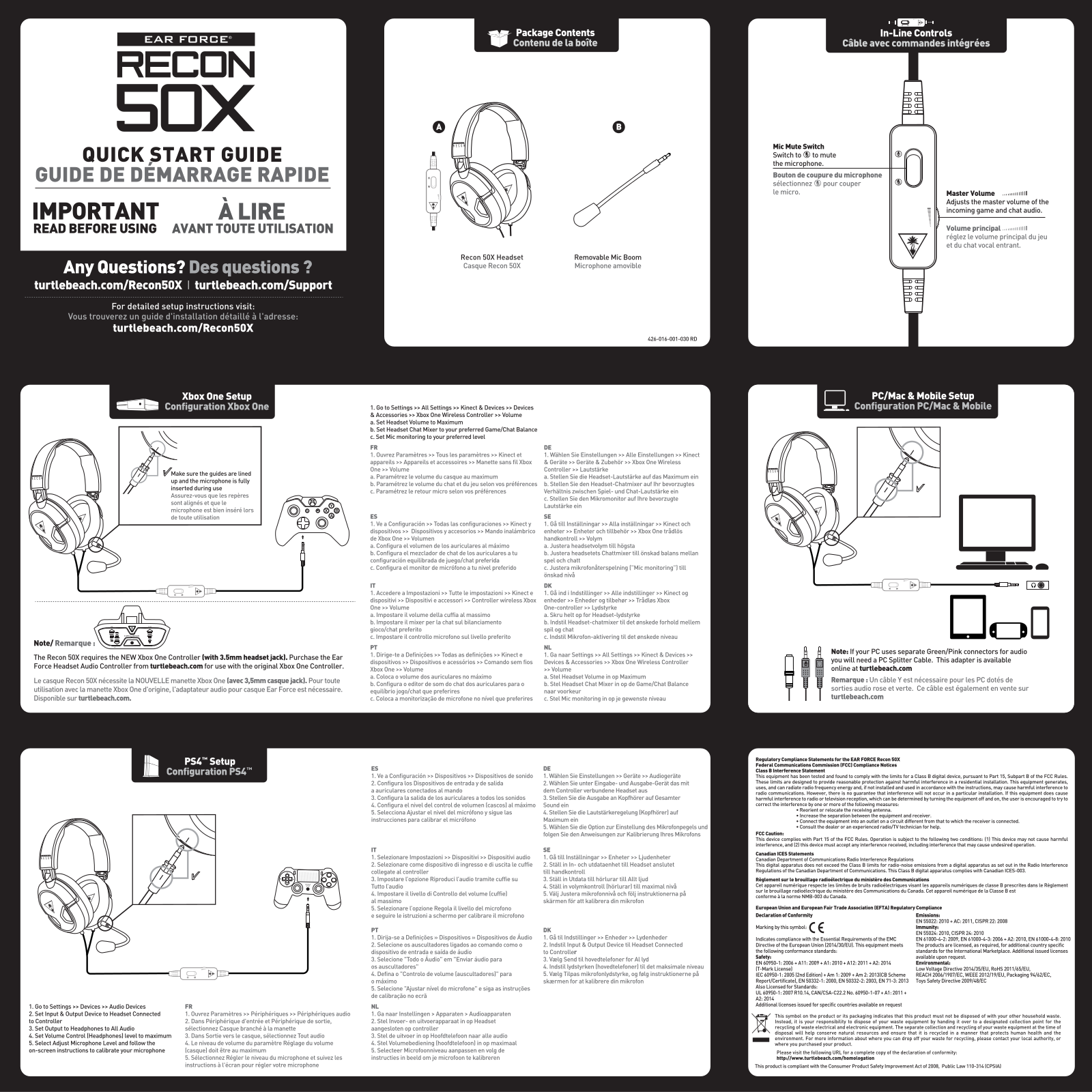 Ear force Recon 50X User Manual