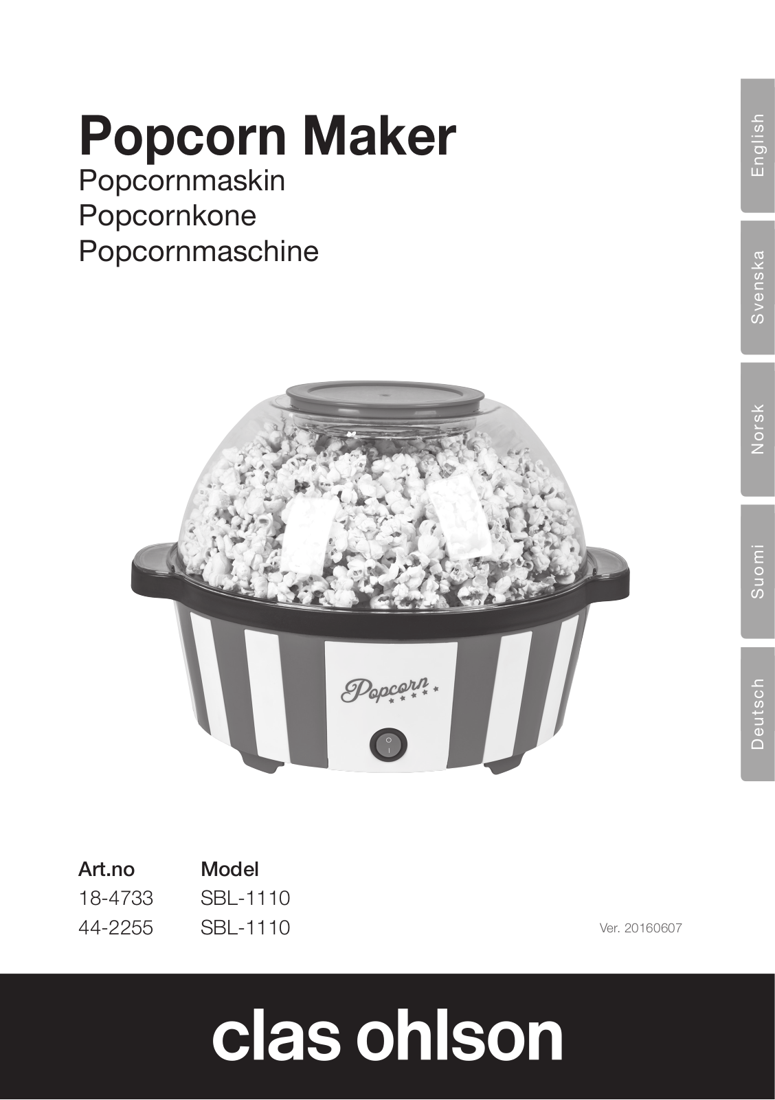 Clas Ohlson SBL-1110 Instruction Manual