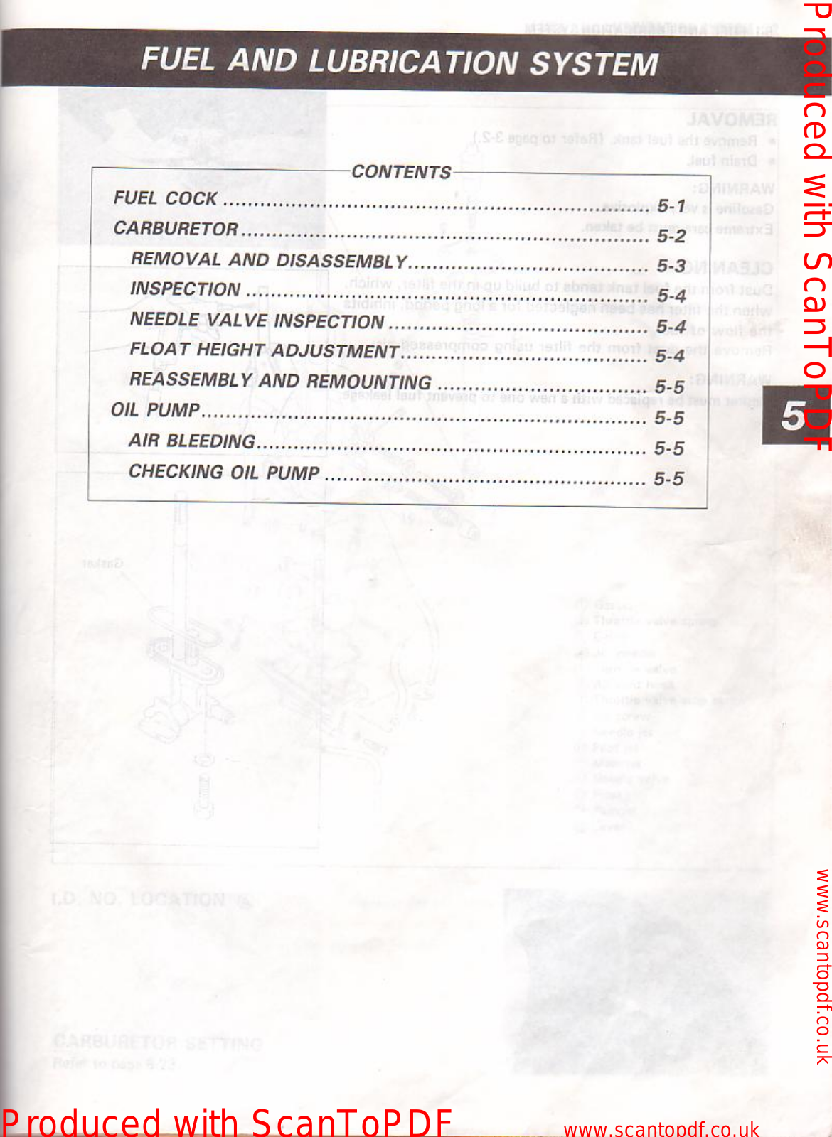 Suzuki 125RG Service Manual 5 fuel and lubrication system