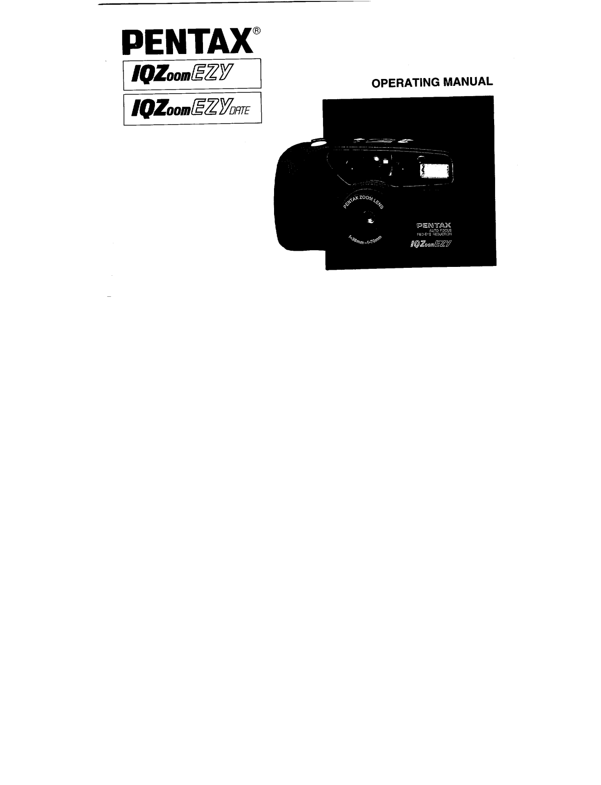 Pentax IQZoom EZY Operating Manual