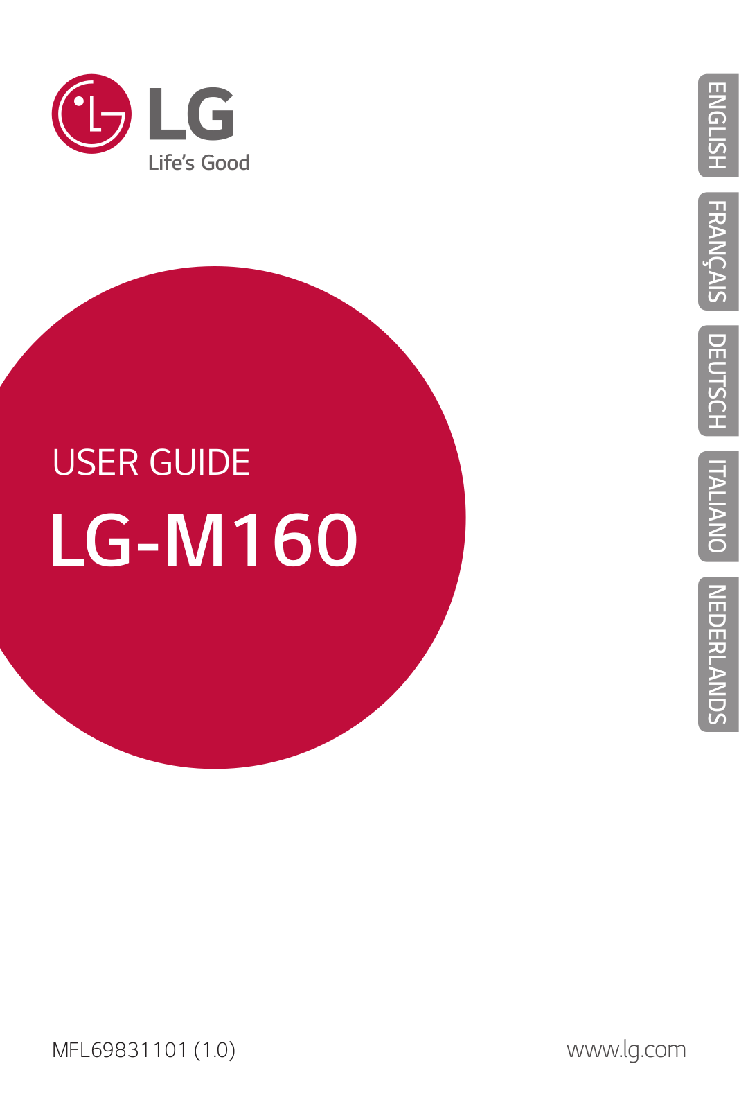 LG LGM160 User manual