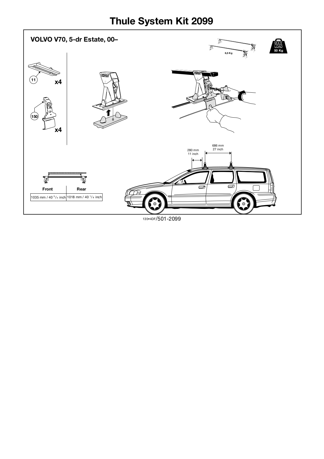 Thule 2099 User Manual