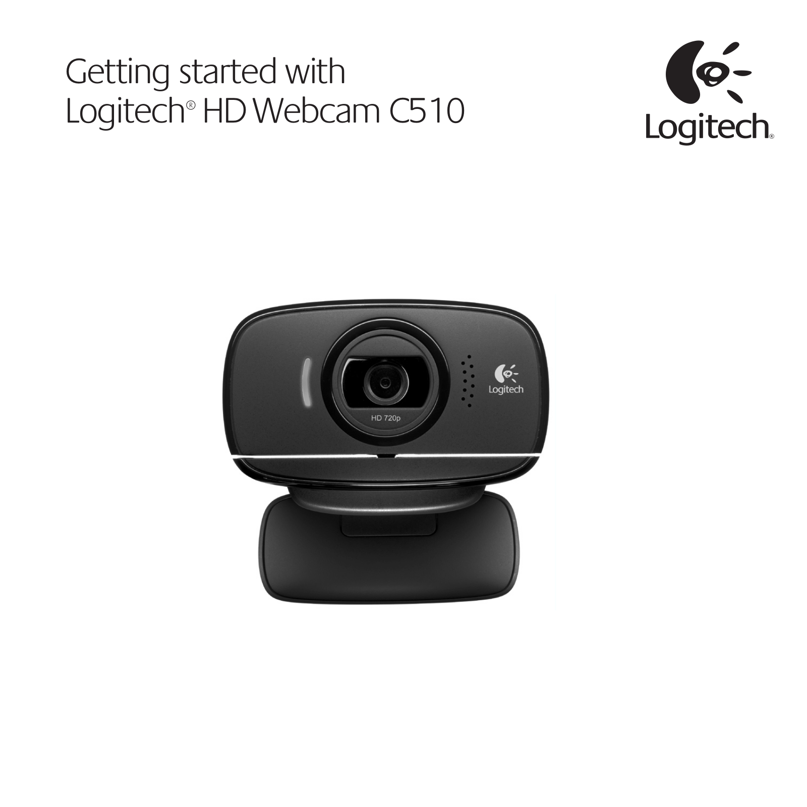 Logitech C510 QUICK START GUIDE