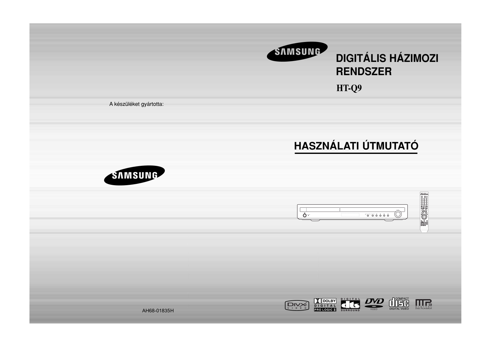 Samsung HT-Q9 User Manual