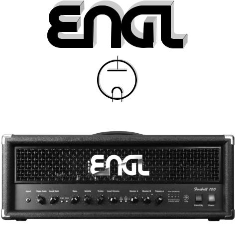 ENGL Fireball 100 Operator´s Manual