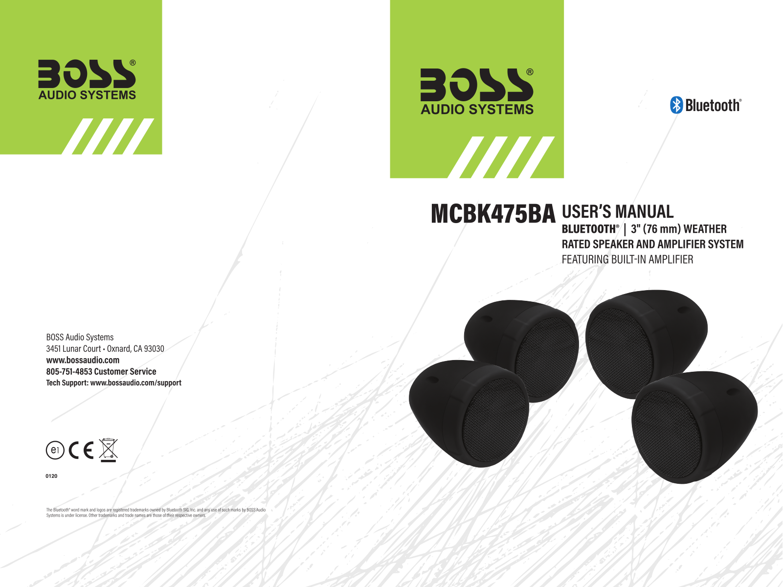 Boss MCBK475BA User Manual