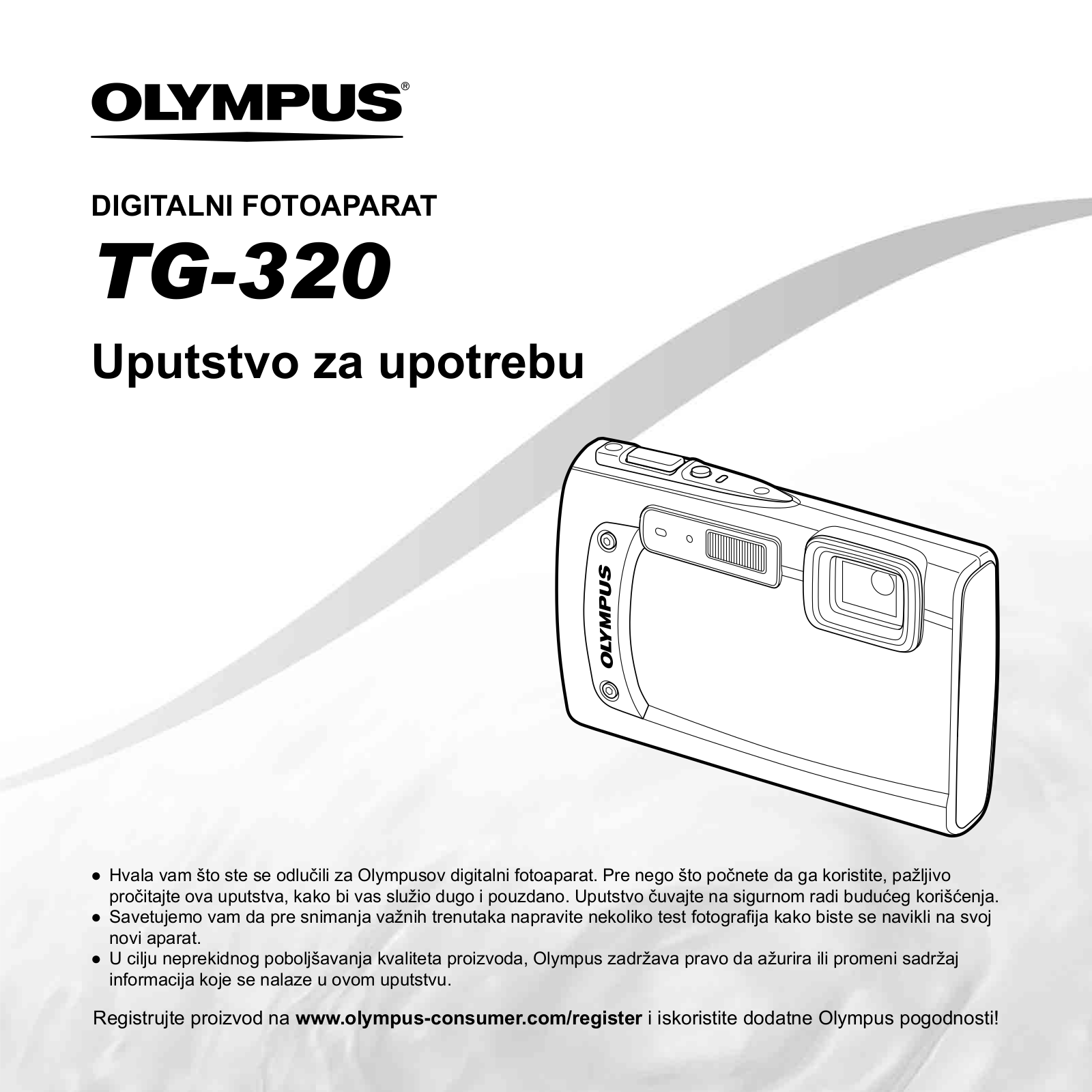 OLYMPUS TG-320 User Manual