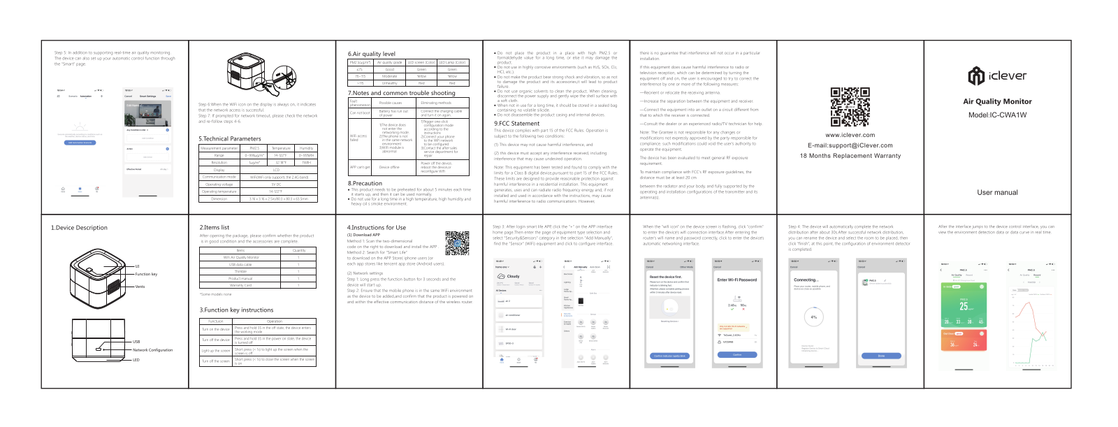 iClever IC-CWA1W User Manual