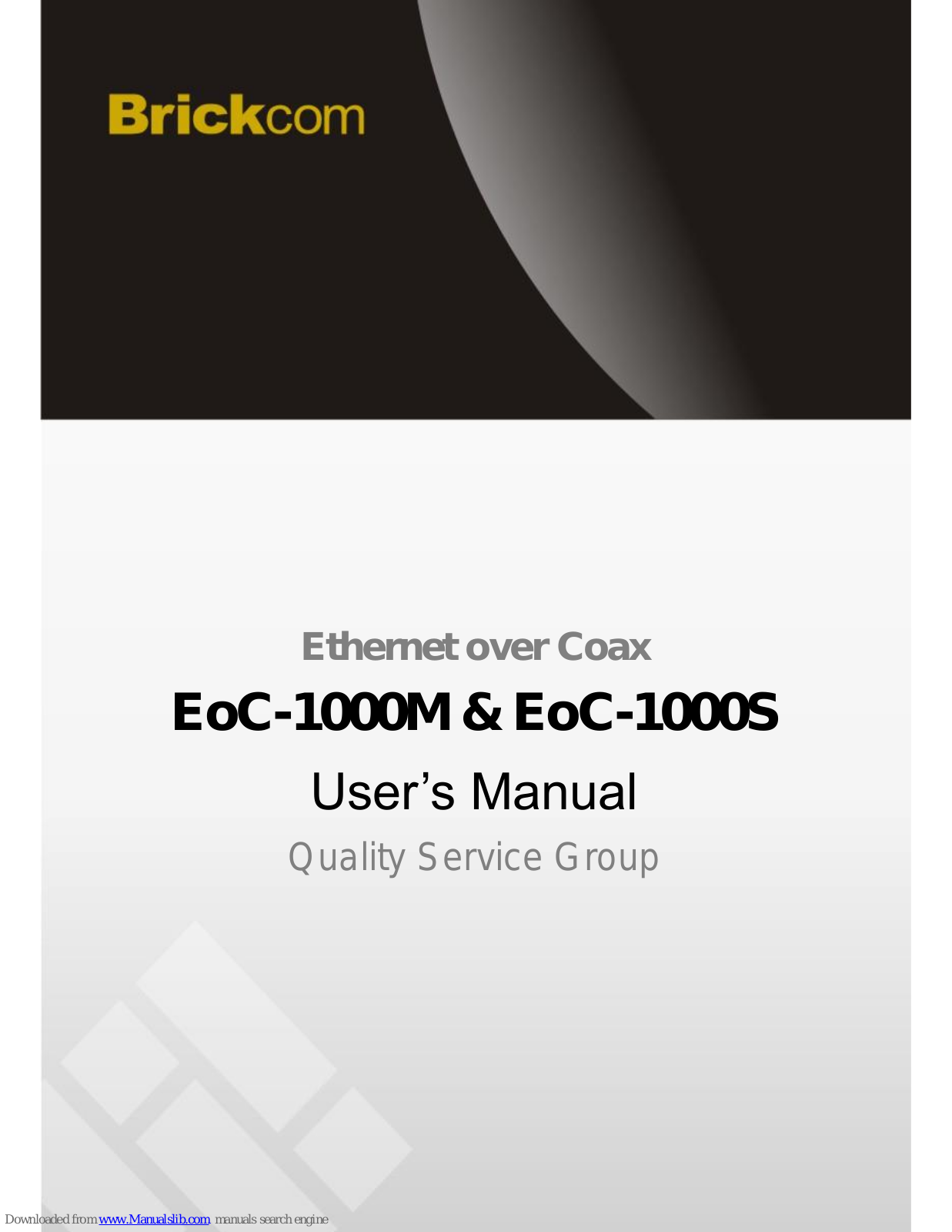 Brickcom EoC-1000M, EoC-1000S User Manual - ManualMachine.com