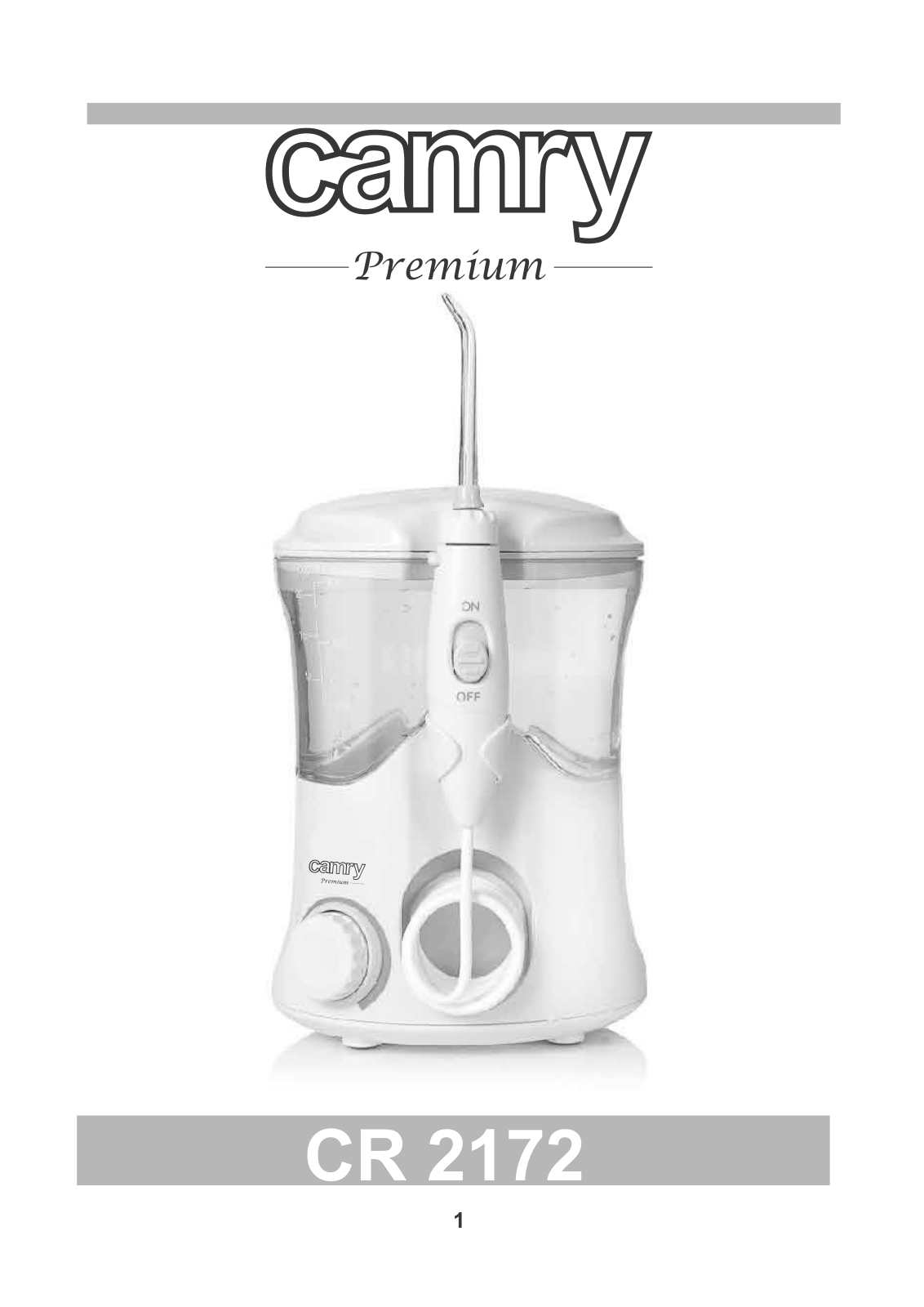 CAMRY CR 2172 User guide - ManualMachine.com