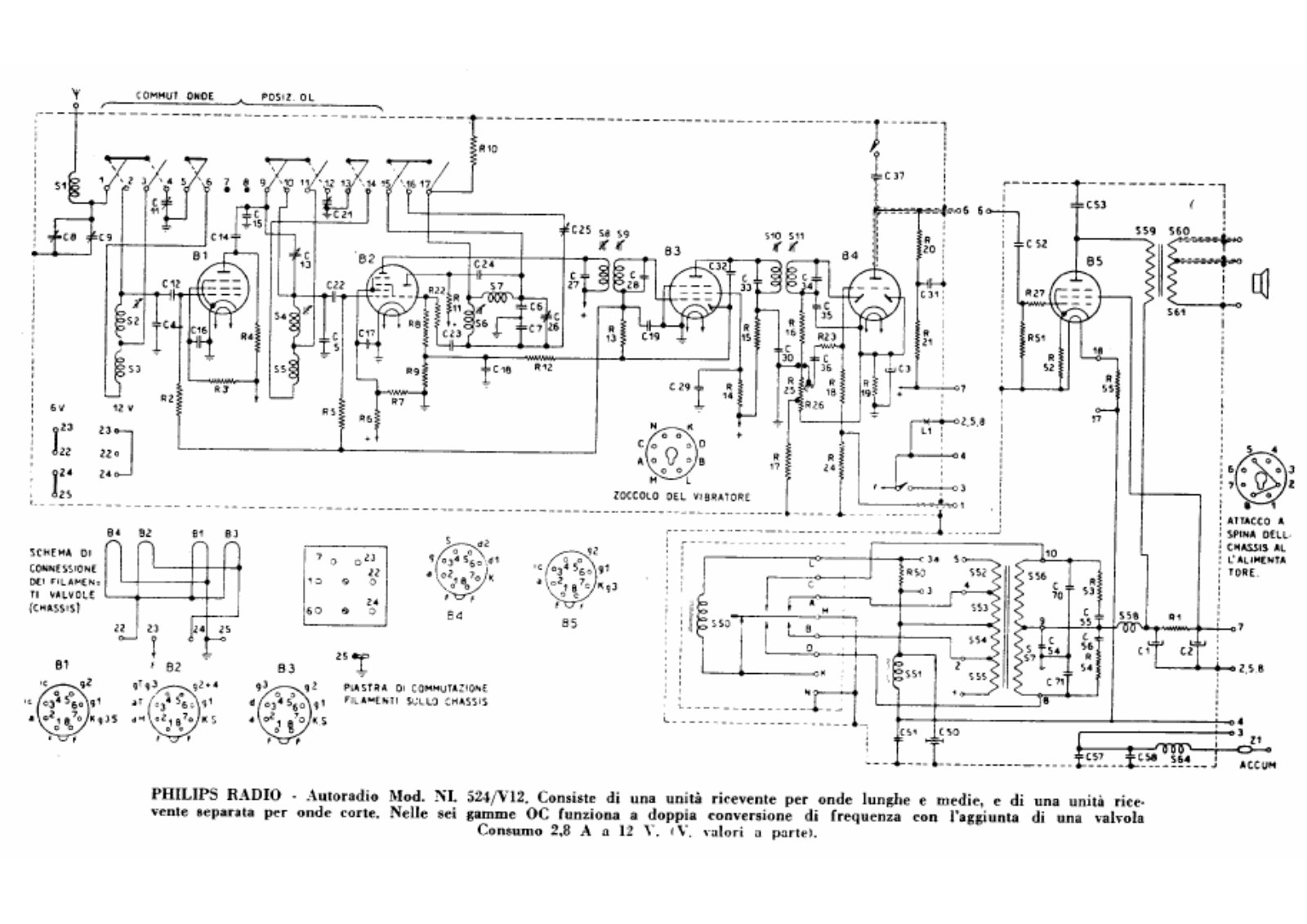 Philips nv524 schematic