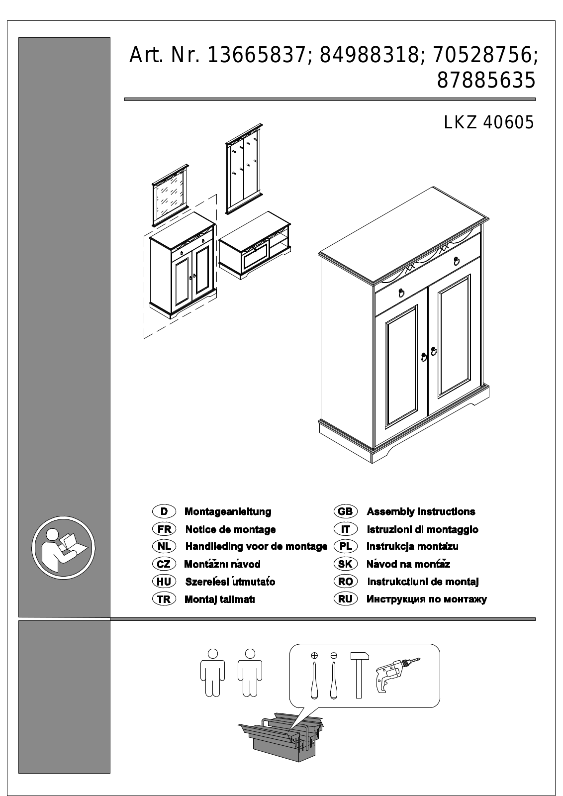 Home affaire Sofia Assembly instructions