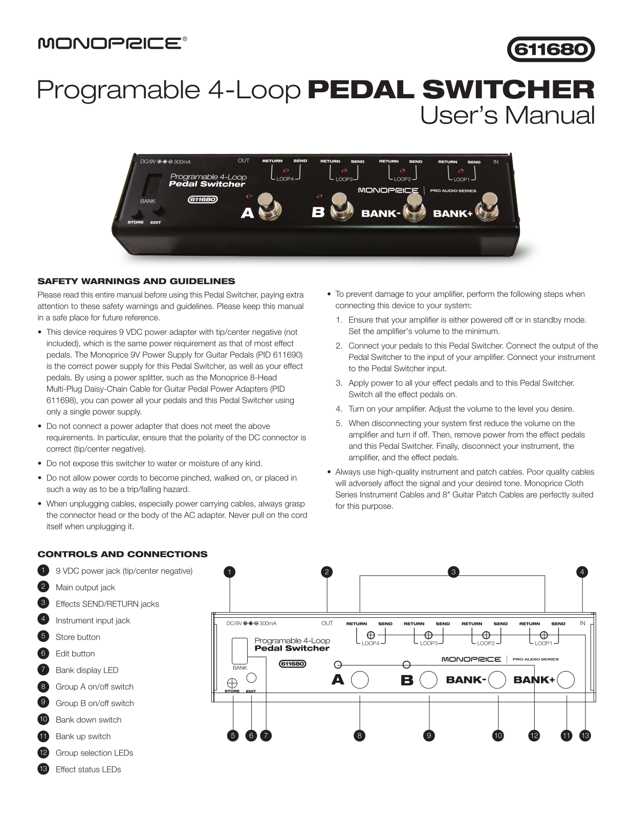 Monoprice 611680 User Manual