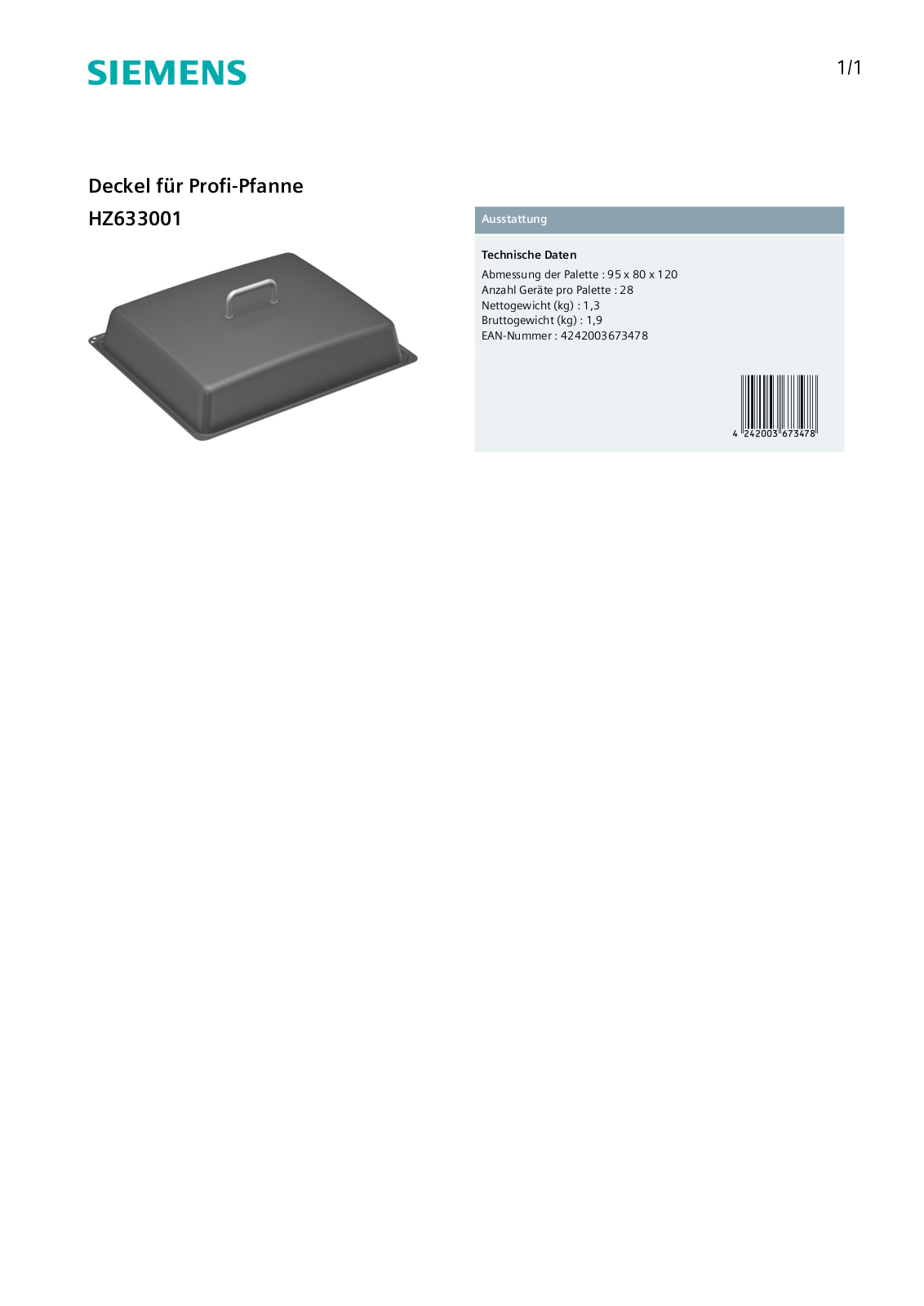 Siemens HZ633001 User Manual