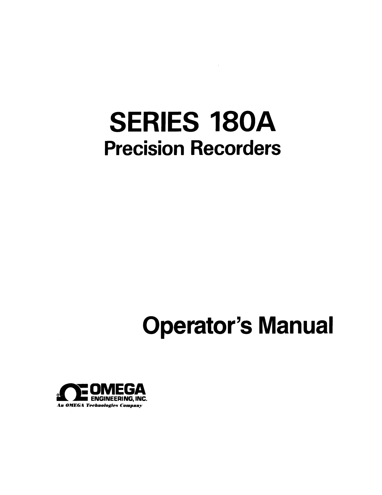Omega 180A User guide - ManualMachine.com