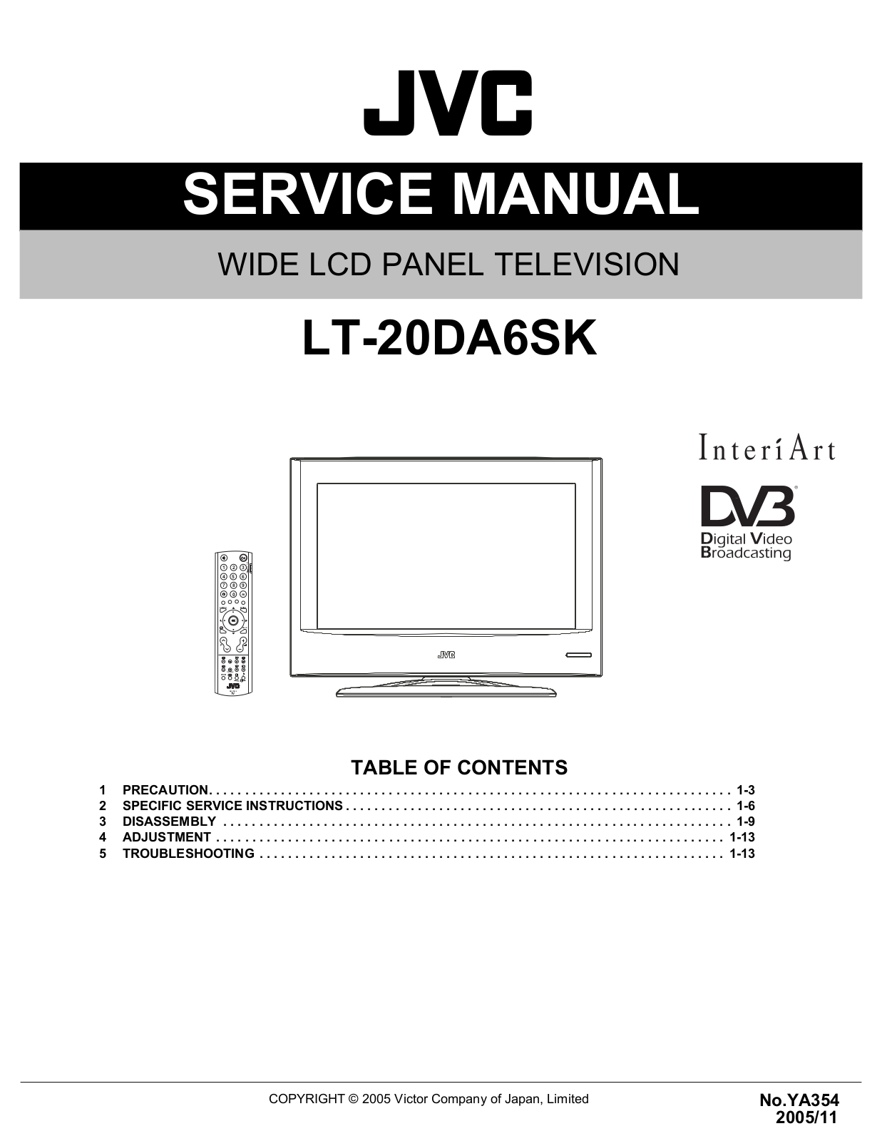 JVC LT-20DA66SK Service Manual