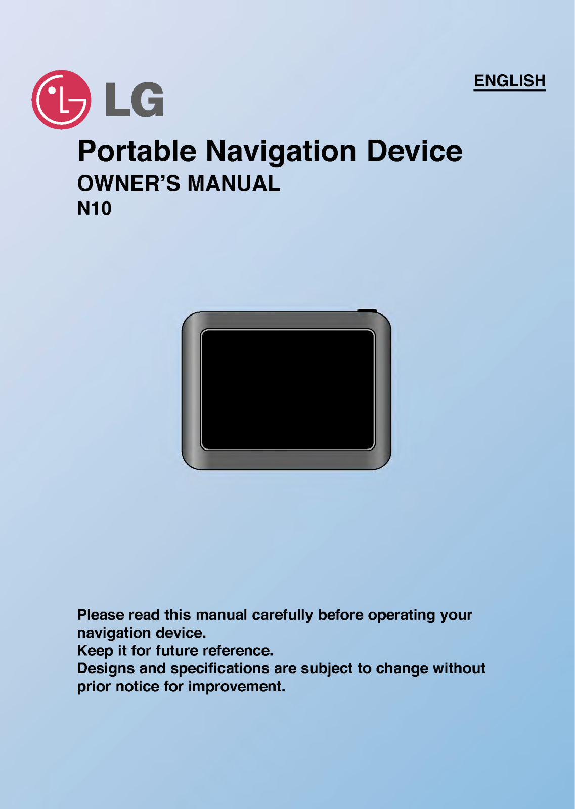 LG N10S, N10T User Manual