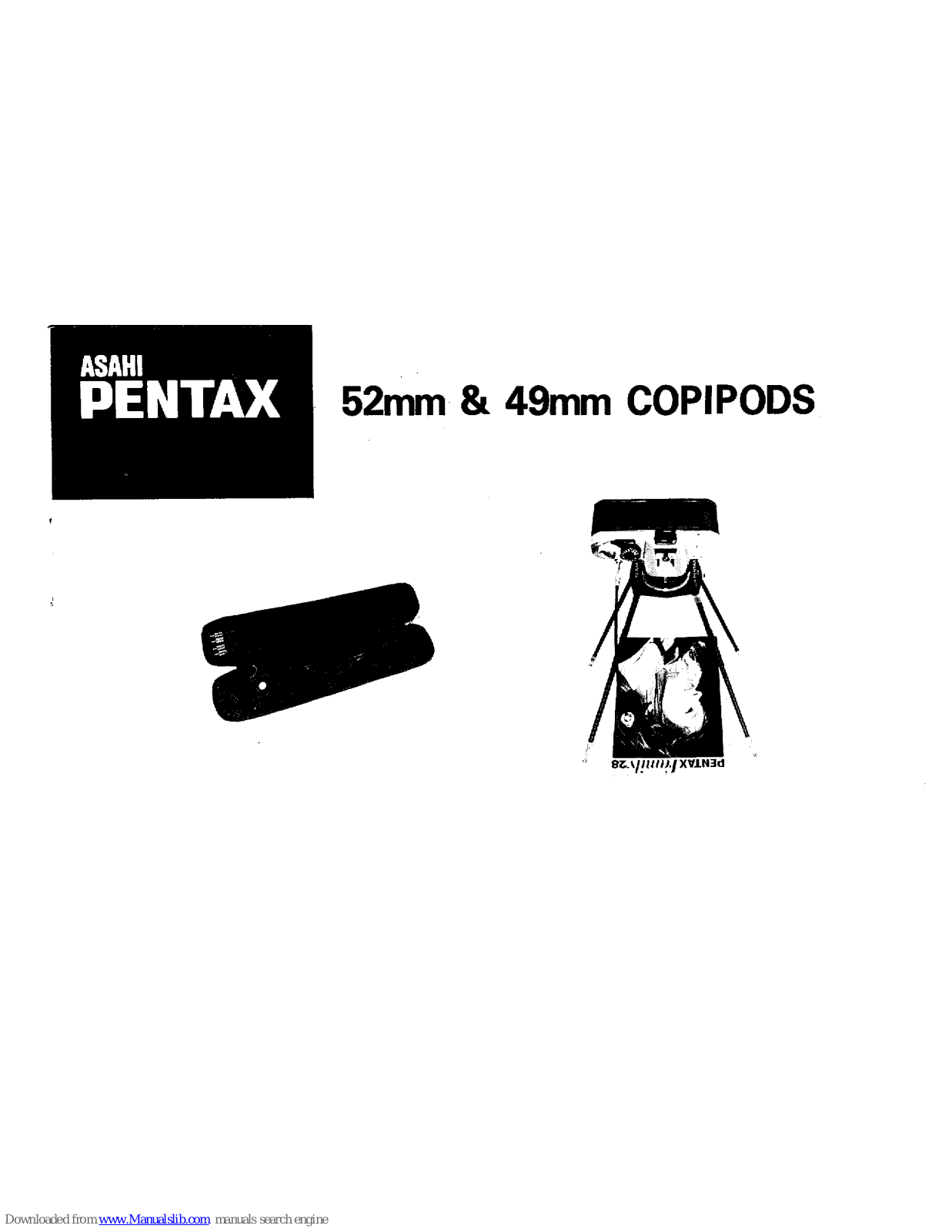 Pentax Copipod 52mm, Copipod 49mm User Manual