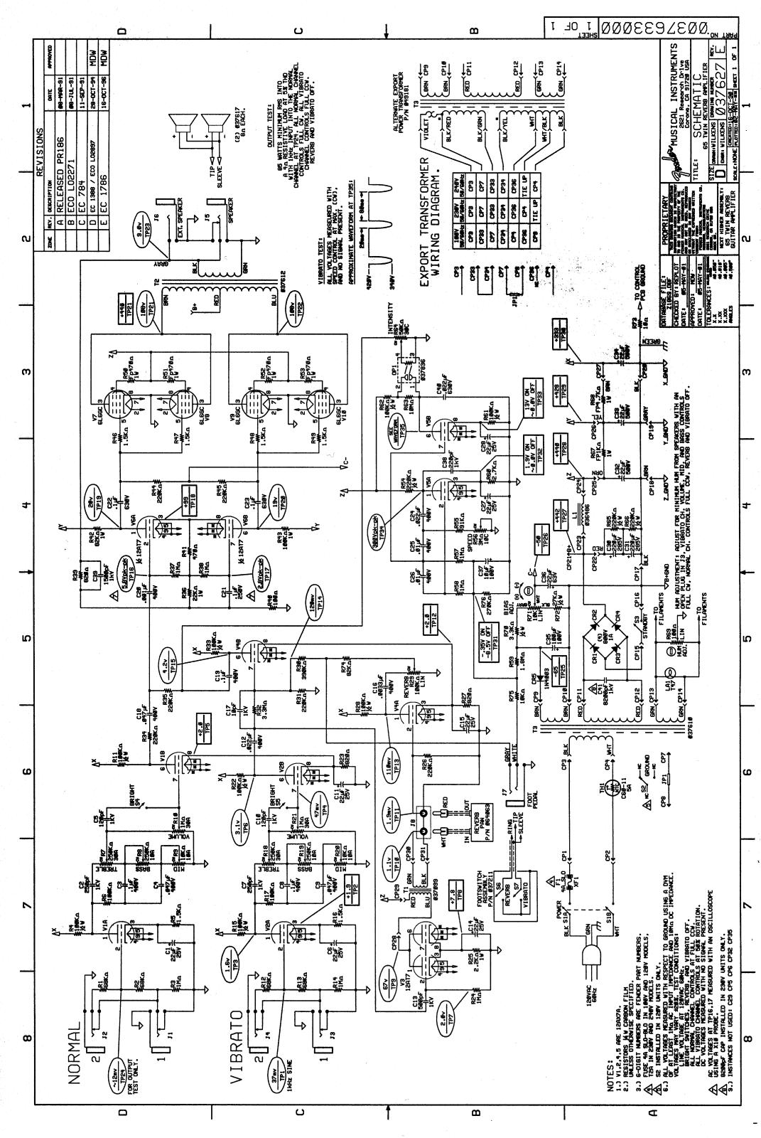 Fender 65-Twin Schematic