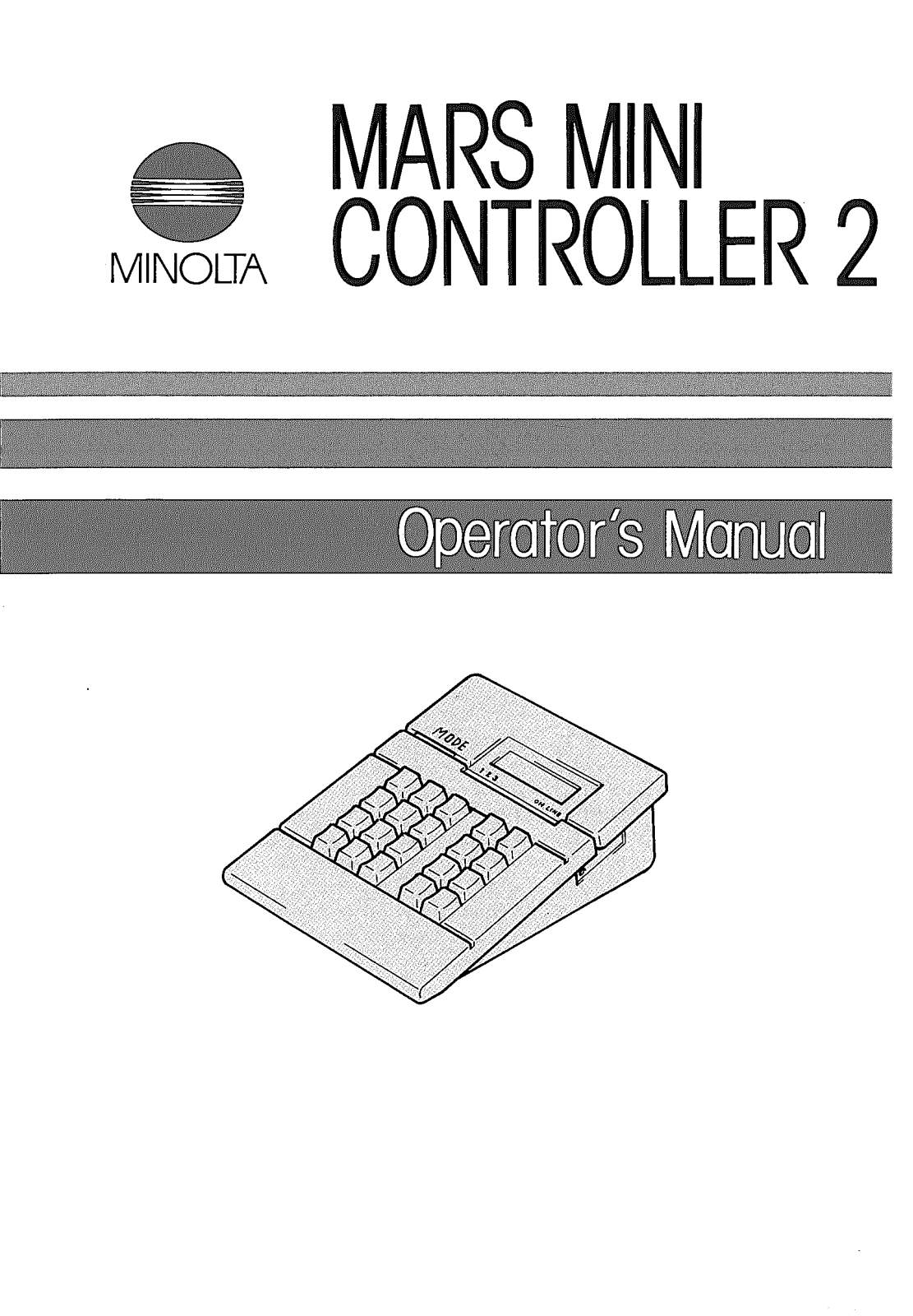 Konica Minolta MARS MINI CONTROLLER 2 User Manual