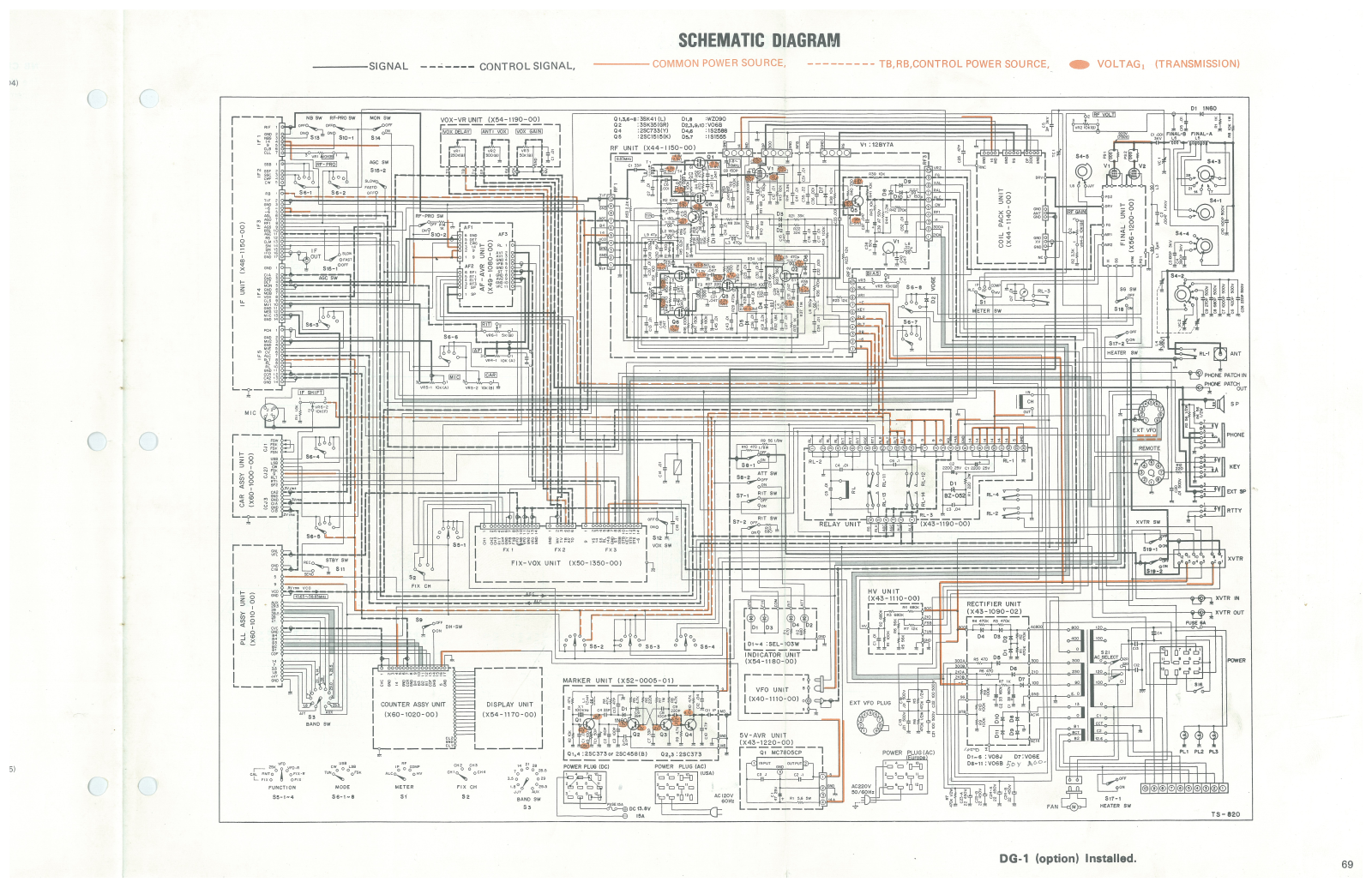 Kenwood ts 820 schematic