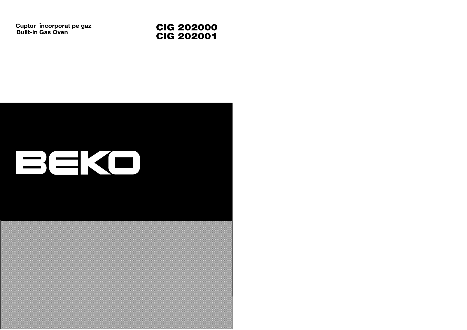 Beko CIG 202000, CIG 202001 User guide - ManualMachine.com