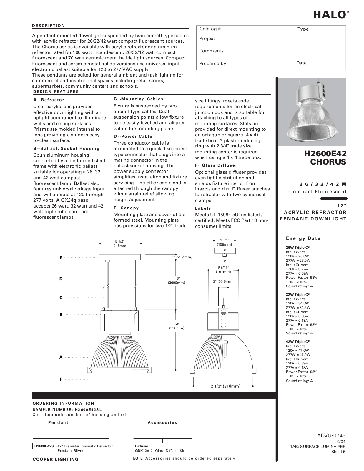 Halo Lighting System CM42AW, CM52AW, CM42, CM40AW, CM52 User Manual