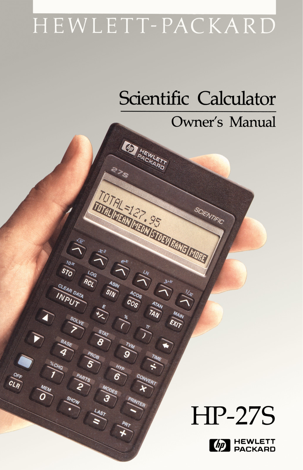 Hewlett-Packard 27S User Manual - ManualMachine.com